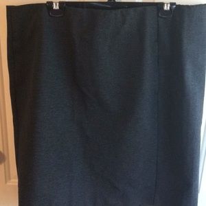 J. Jill XL Ponte Skirt Gray Pencil Stretch